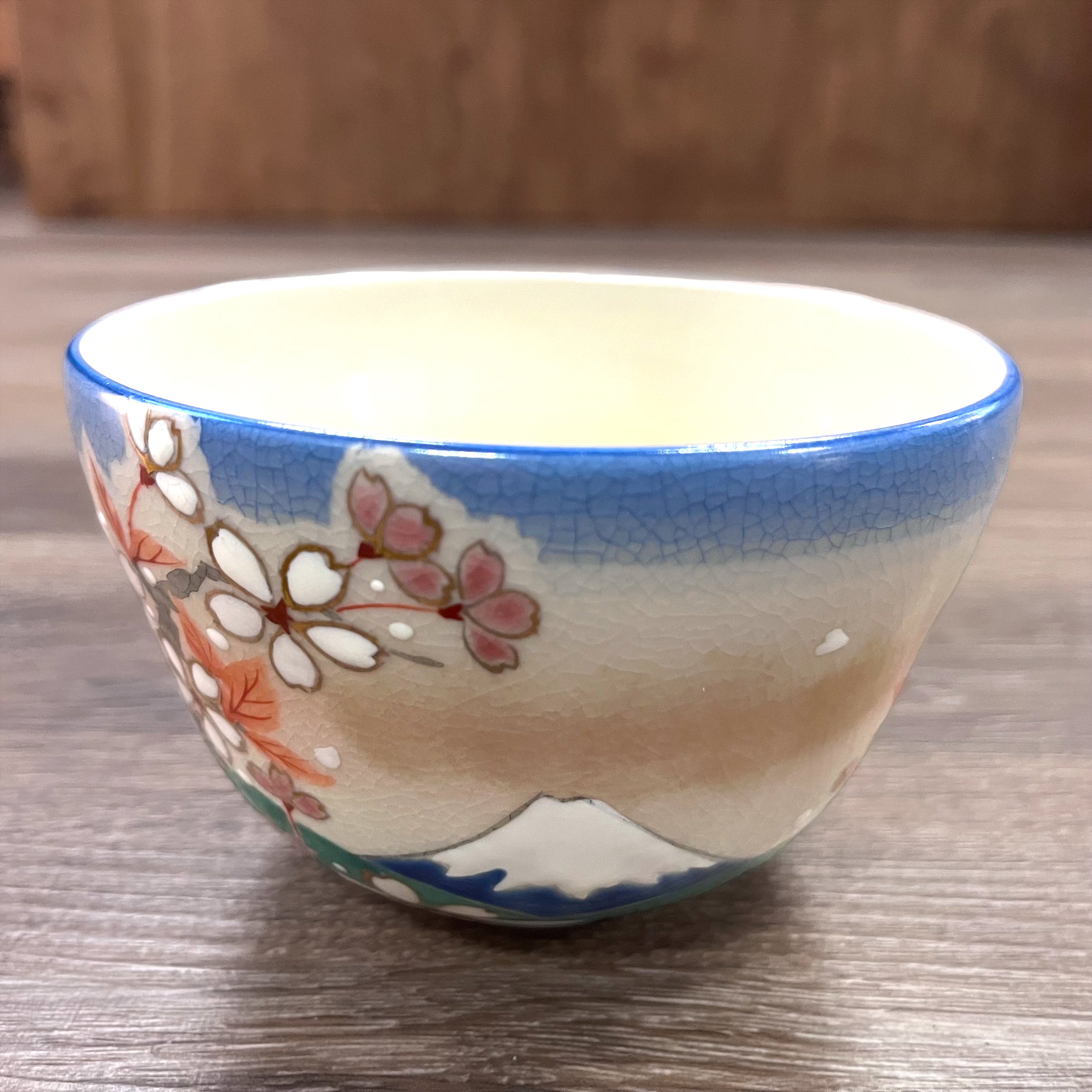 Matcha Bowl Kyoyaki - Sakura and Fuji