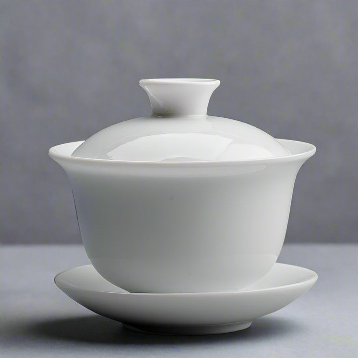 Classic White Porcelain Gaiwan - Tea and Whisk