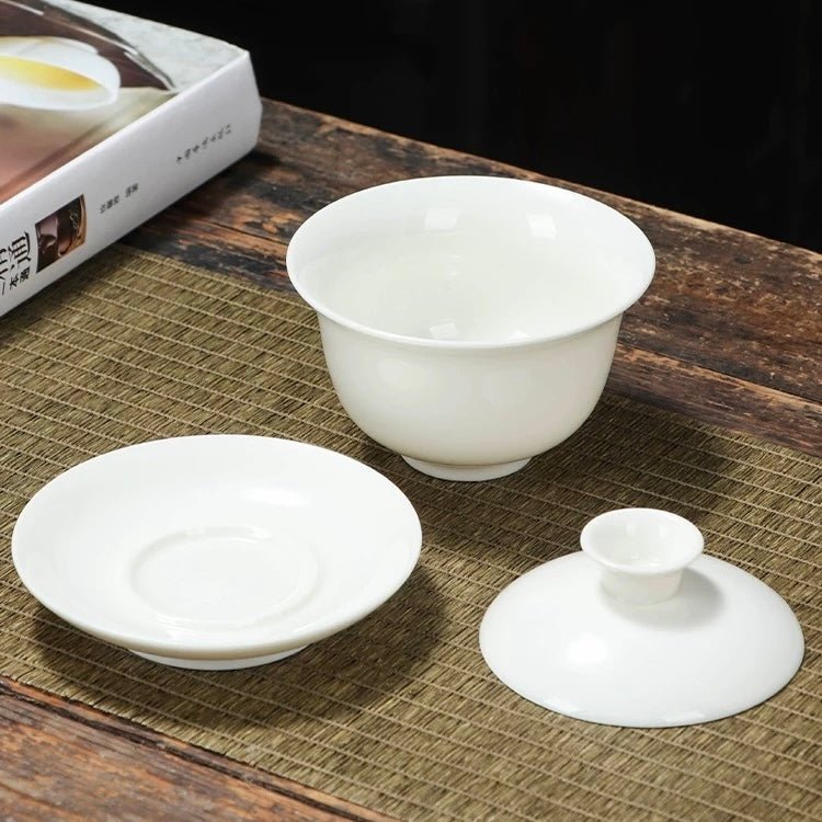 Classic White Porcelain Gaiwan - Tea and Whisk