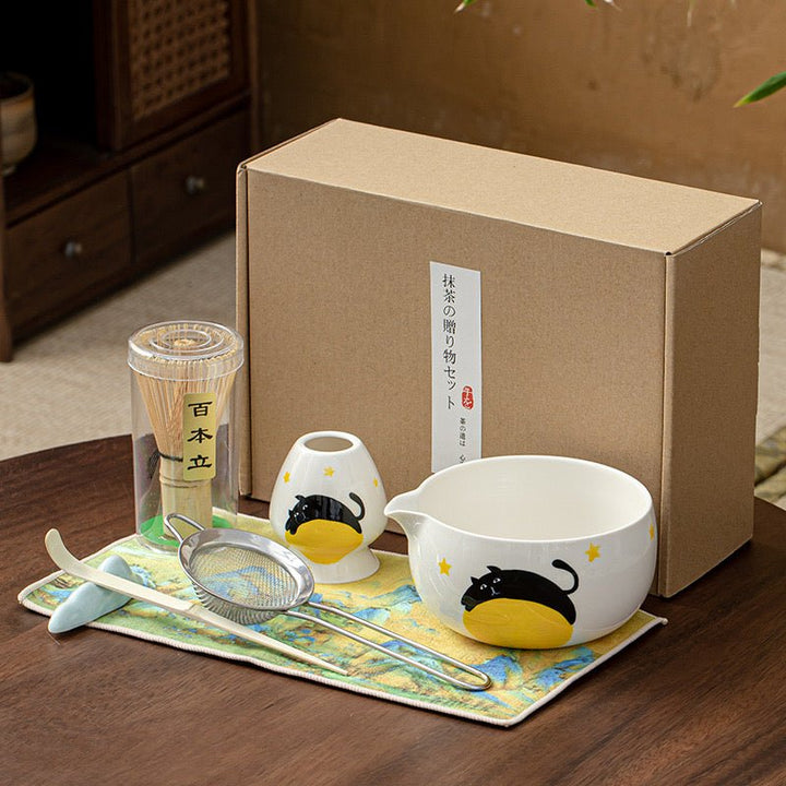 Complete Ceremonial Matcha Kit With Top - Grade Ceremonial Matcha - Tea and Whisk
