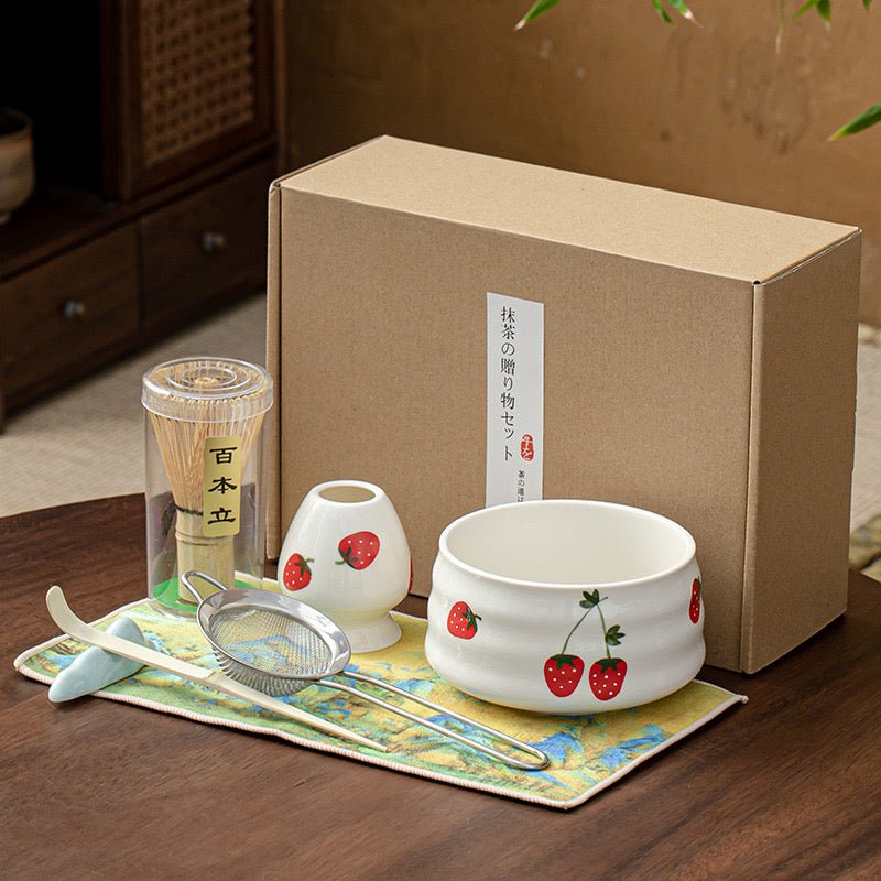 Complete Ceremonial Matcha Kit With Top - Grade Ceremonial Matcha - Tea and Whisk