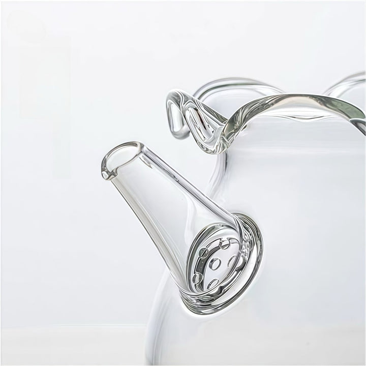 Flower Glass Tea Brewer / Fairness Cup with Built in Strainer - Tea and Whisk