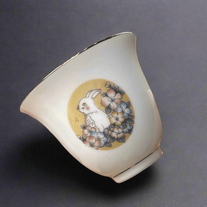 Garden Collection Premium Porcelain Chimes Gongfu Teacup - Tea and Whisk