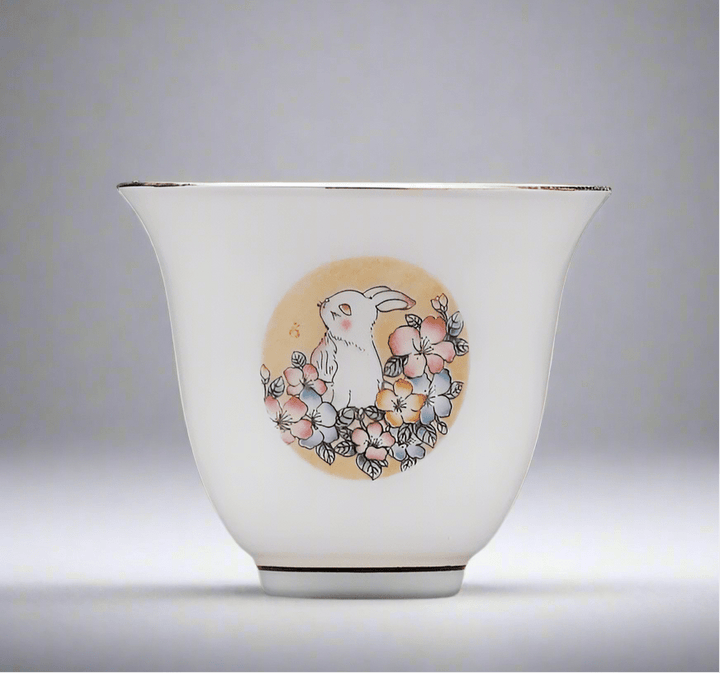 Garden Collection Premium Porcelain Chimes Gongfu Teacup - Tea and Whisk