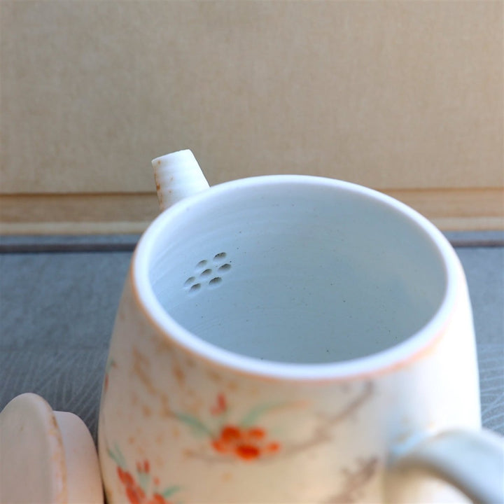 Hand - Painted Blossoming Jingdezhen Teapots - Tea and Whisk