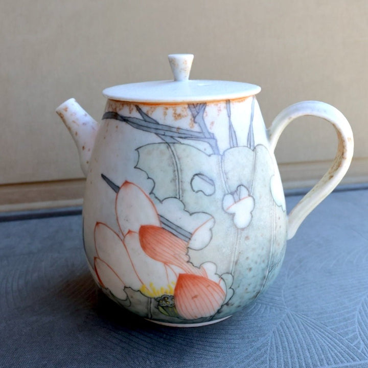 Hand - Painted Blossoming Jingdezhen Teapots - Tea and Whisk