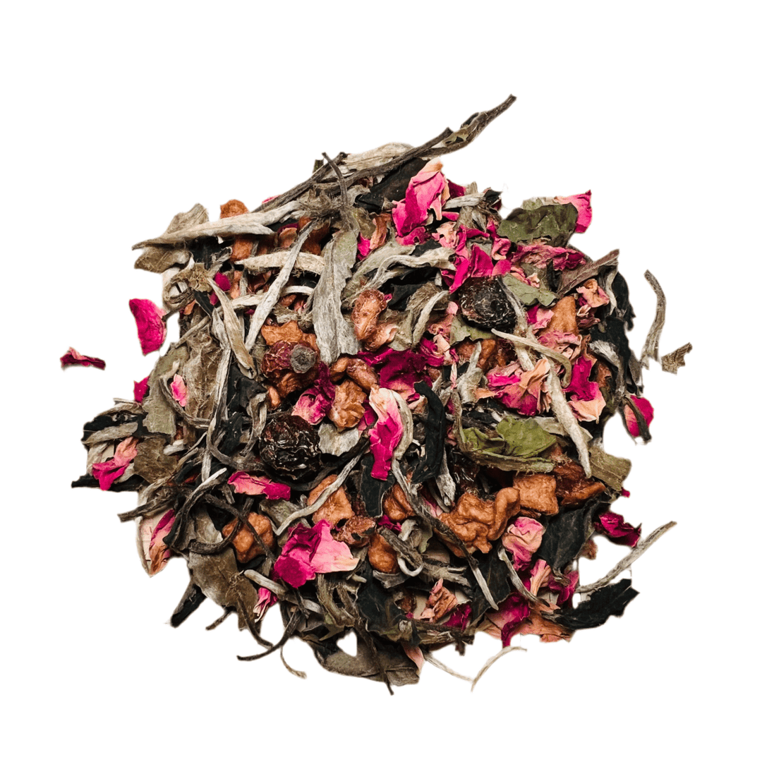 Rose Pomegranate White Tea - Tea and Whisk