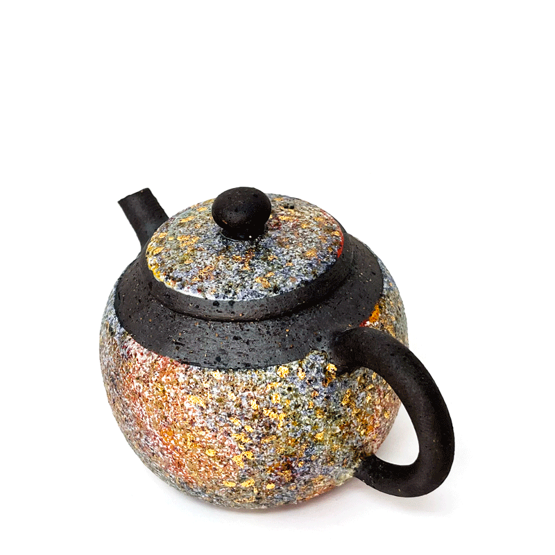 Golden Foil Wood-fired Teapot