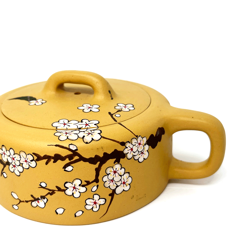 Yellow Flower Yixing Teapot Set