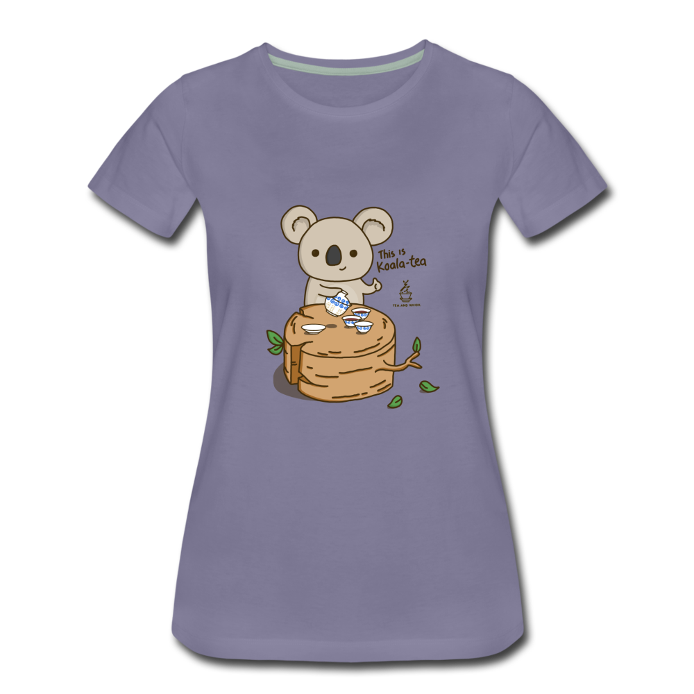 Women’s This Is Koala-tea Premium T-Shirt - washed violet