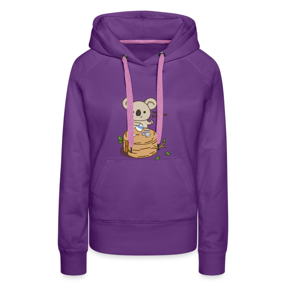 Women’s This Is Koala-tea Premium Hoodie - purple