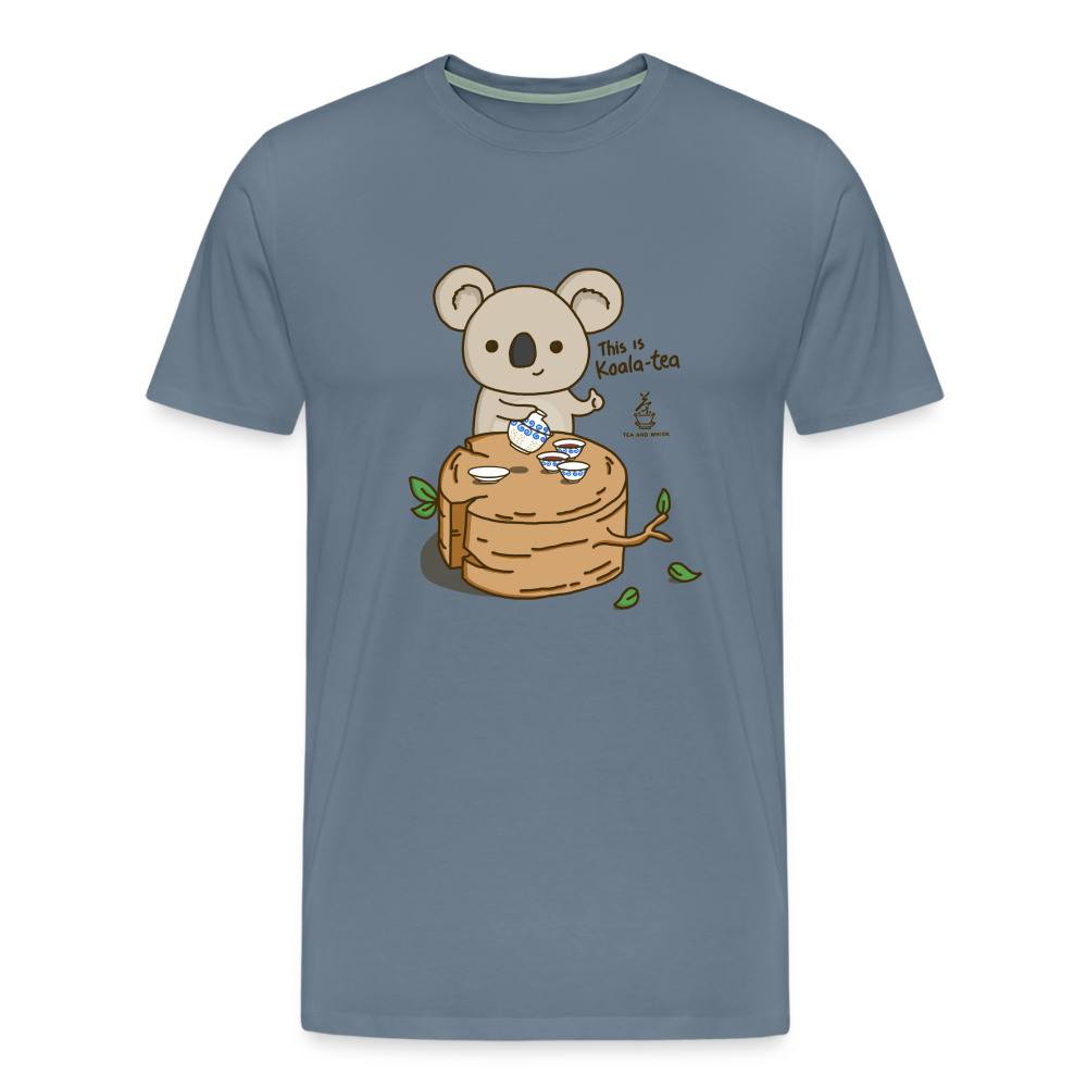 This is Koala-tea Premium T-Shirt - steel blue