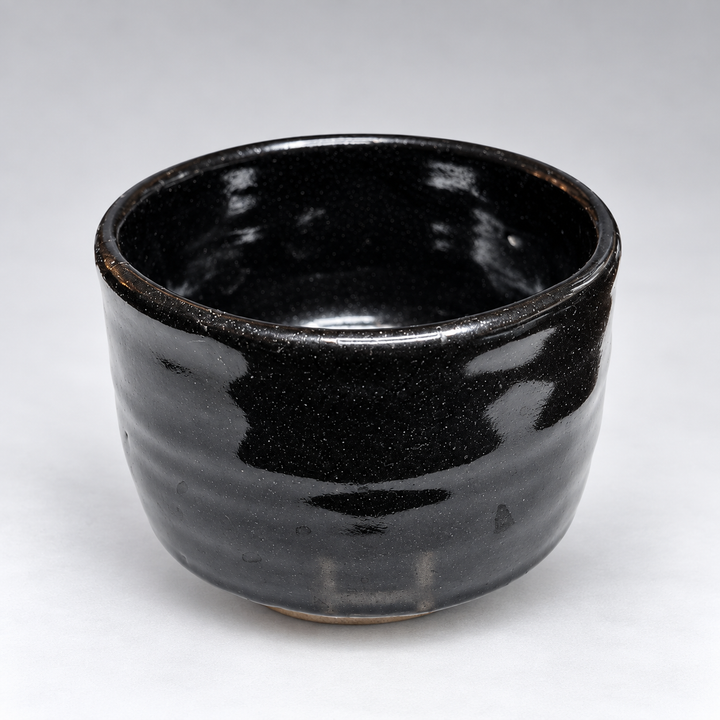 Obsidian Ripple - Japanese Handmade Shigayaki Matcha Bowl