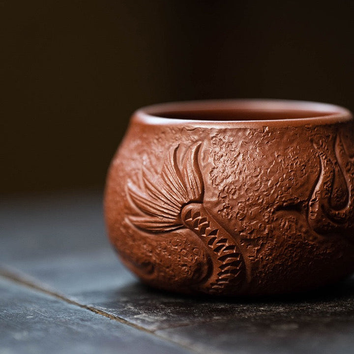 Handcrafted Yixing Clay “Dragon” Teacup