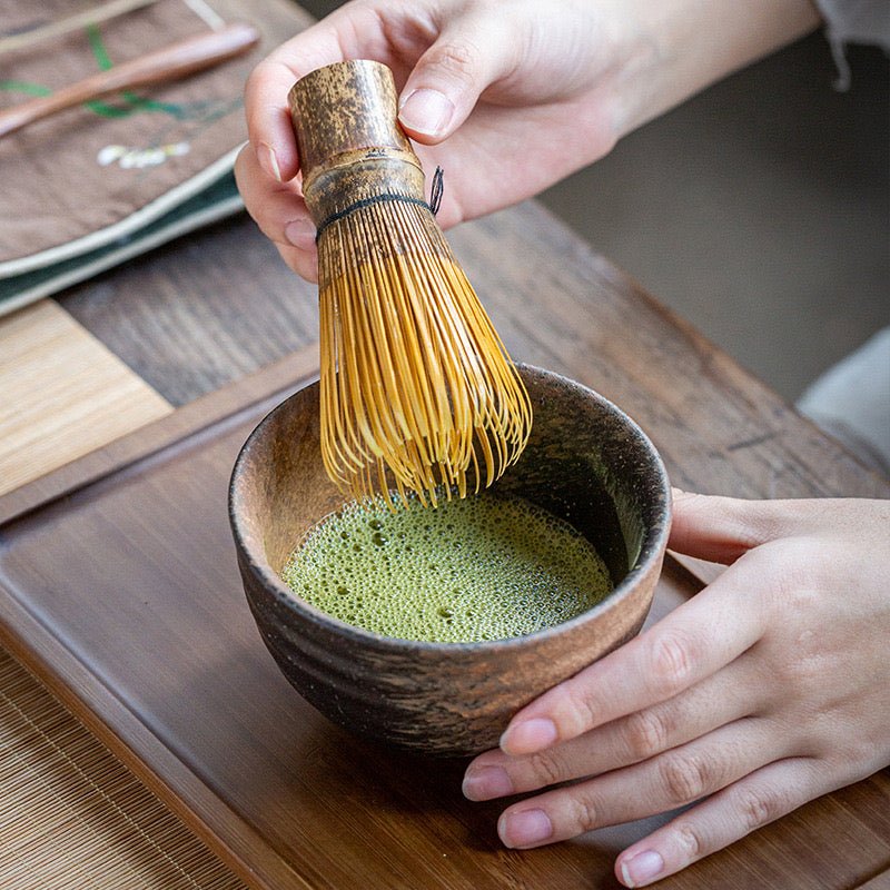 100 - prongs Bamboo Matcha Whisk - Tea and Whisk