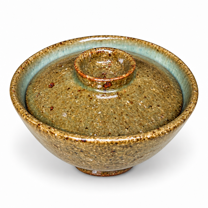Earth & Jade - Koishiwara-yaki Japanese Handmade Shiboridashi Gaiwan 80ml