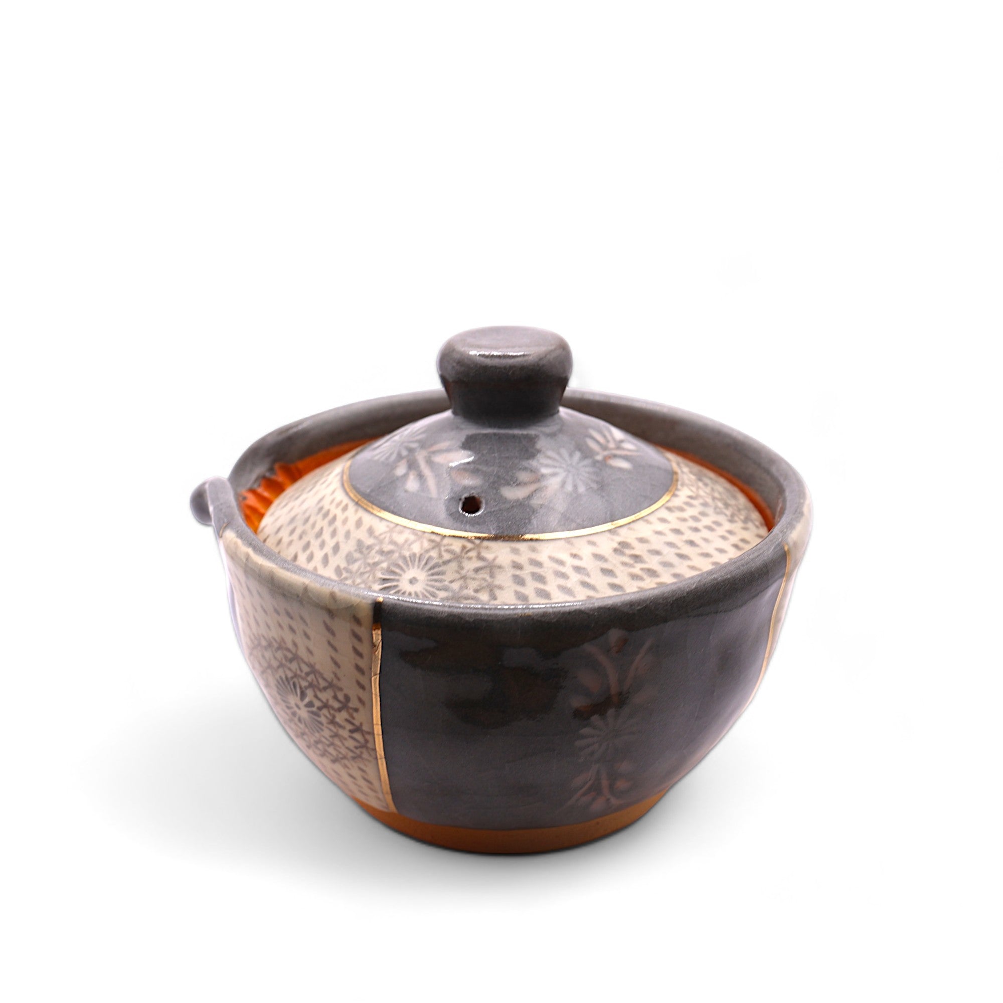 Japanese Handmade Kyoyaki Houhin Teapot - Serenity