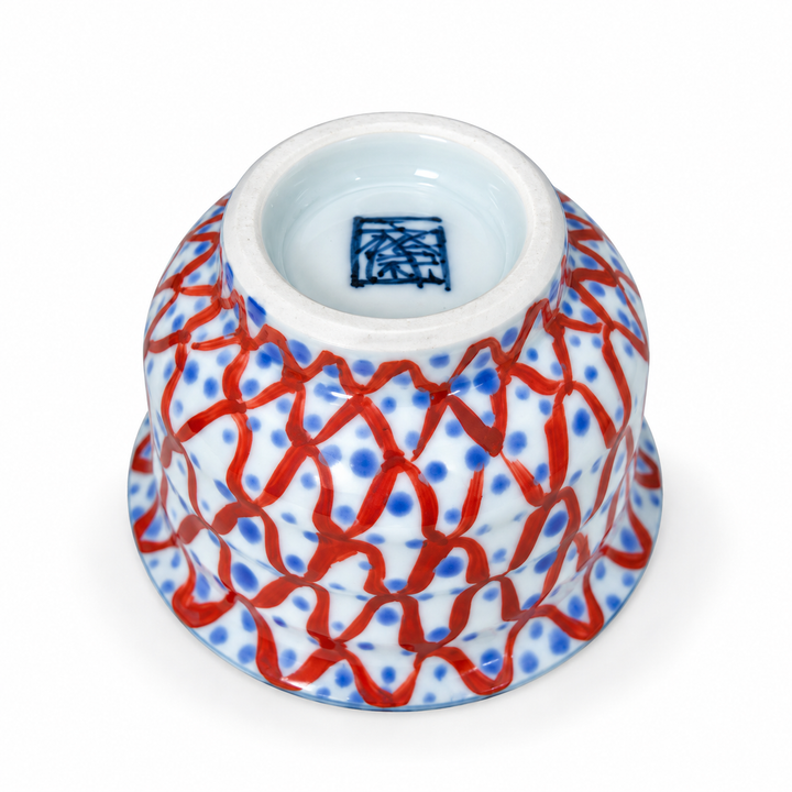Japanese Handcrafted Arita-yaki Qinghua Porcelain Teacup