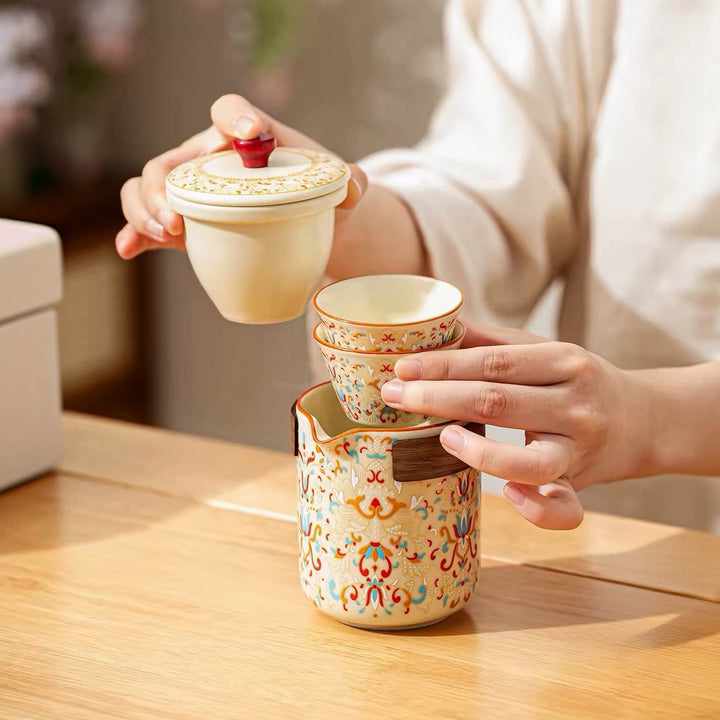 Oriental Charm Travel Tea Set Collection