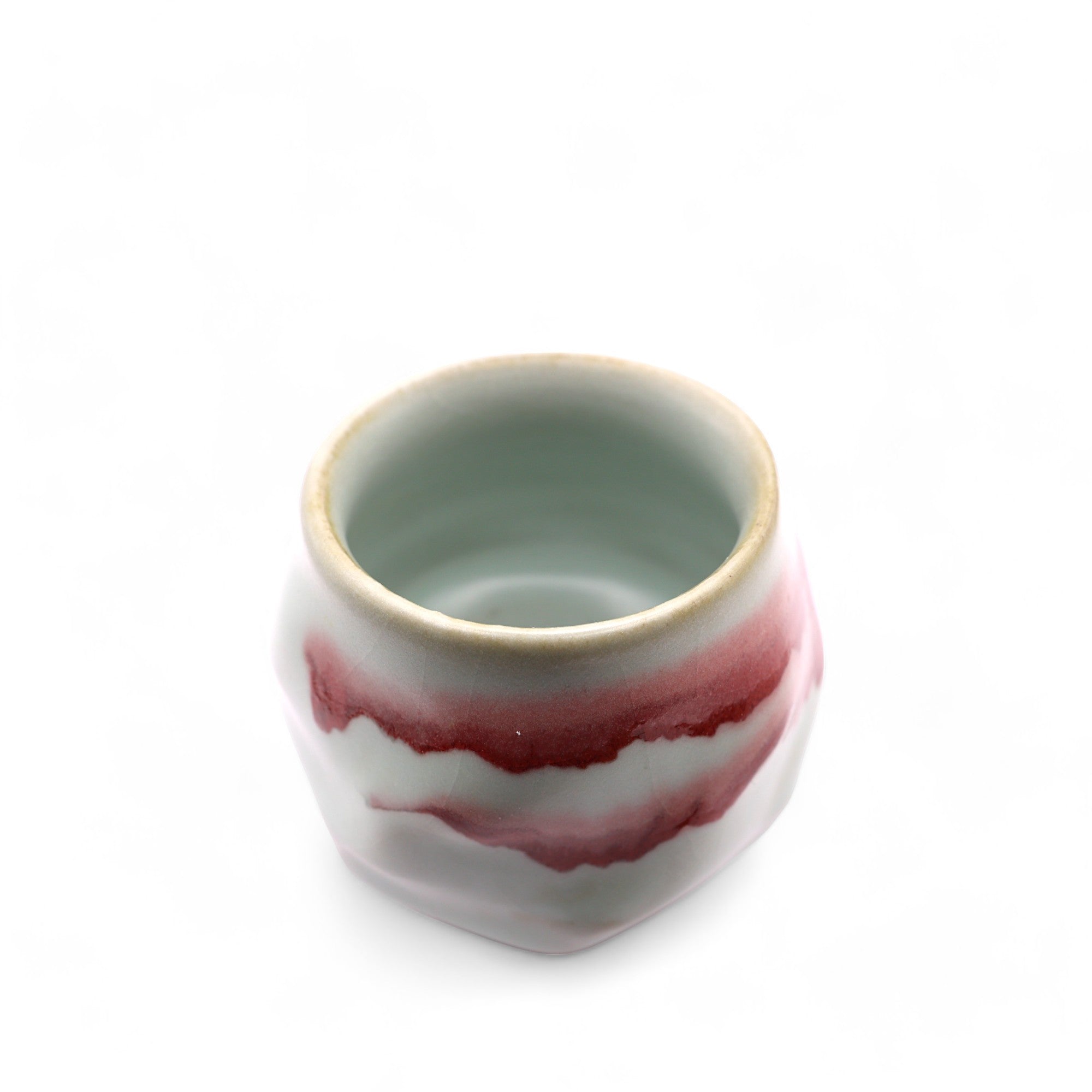 Taiwanese Handmade Wood-Fired Teacup -Crimson Wave