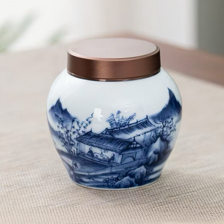 Premium Qinghua Porcelain Canister
