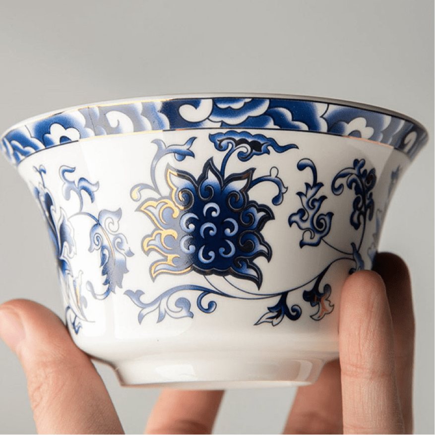 3XL Oriental Flowers Party Gaiwan - Tea and Whisk