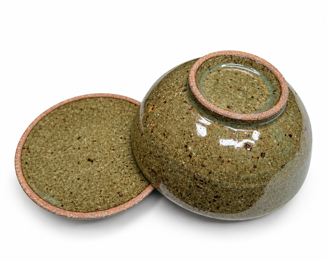 Earth & Jade - Koishiwara-yaki Japanese Handmade Shiboridashi Gaiwan 80ml