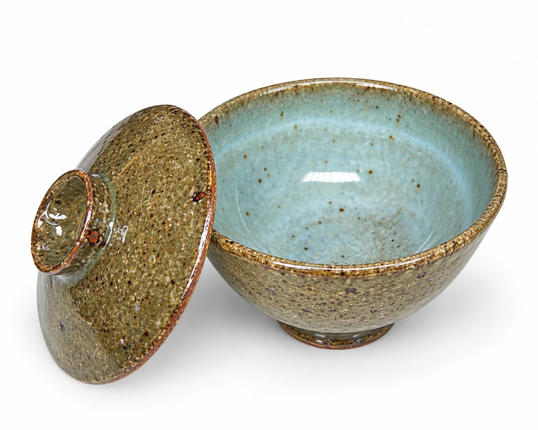 Earth & Jade - Koishiwara-yaki Japanese Handmade Shiboridashi Gaiwan 80ml
