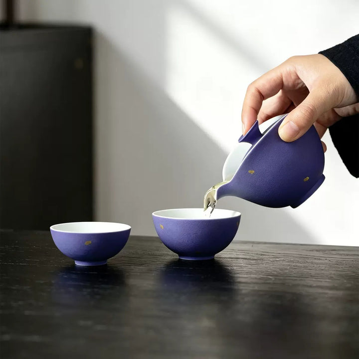 Lilac Moonlight Portable Tea Set