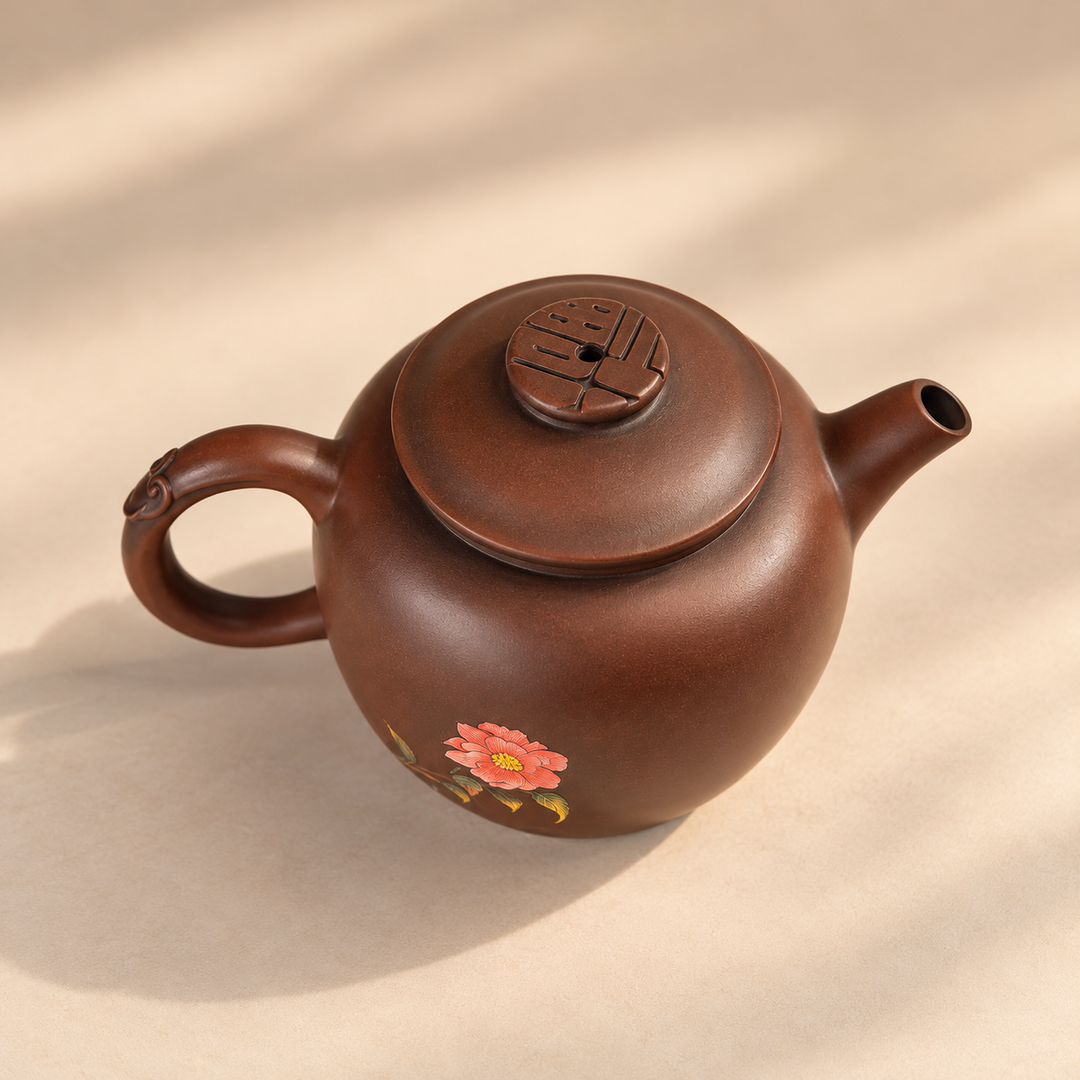 Blossom Harmony – Handmade Jianshui Clay Teapot | 90ml
