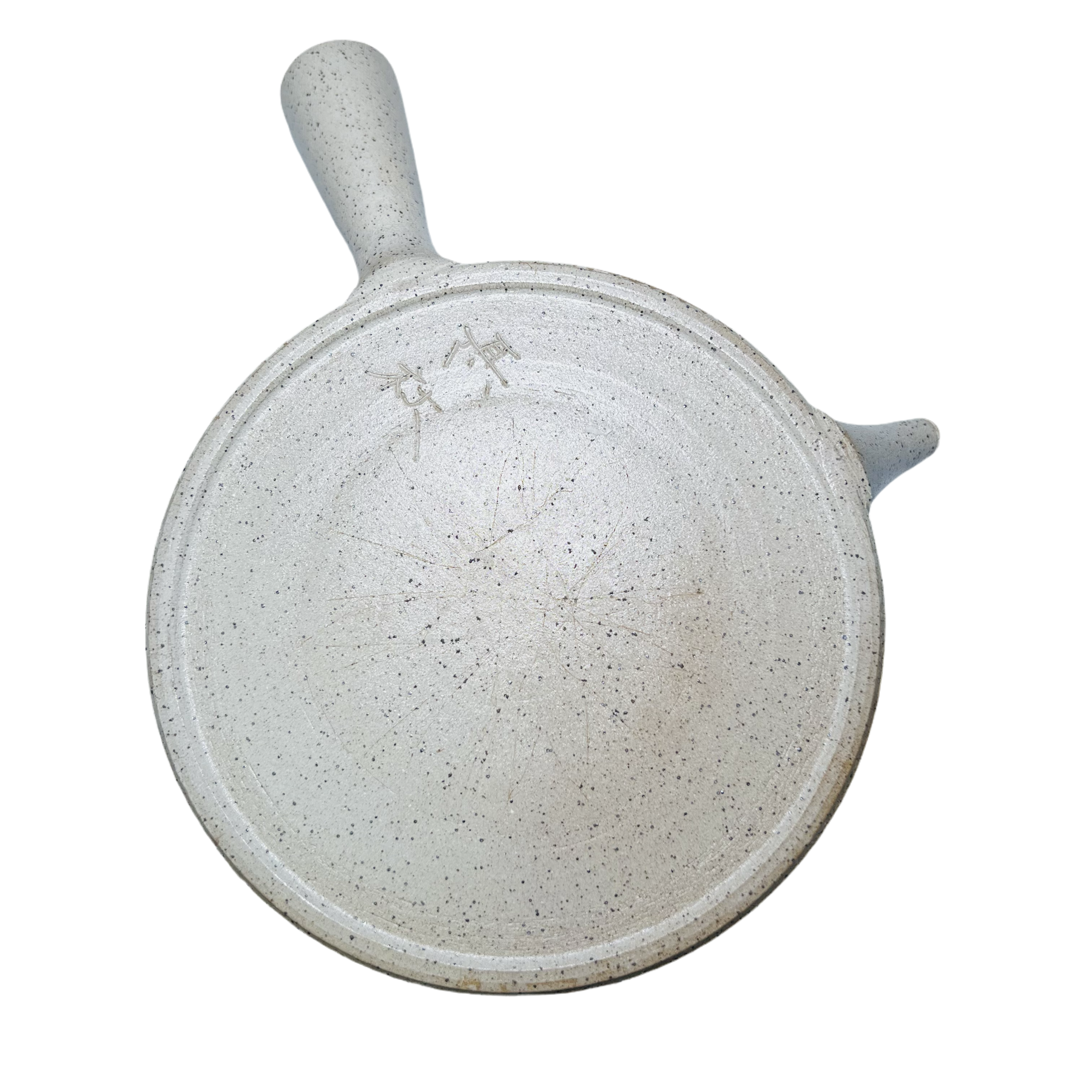Left-handed Japanese Handmade Kyusu Gyokuro Teapot -Kareta Kusa
