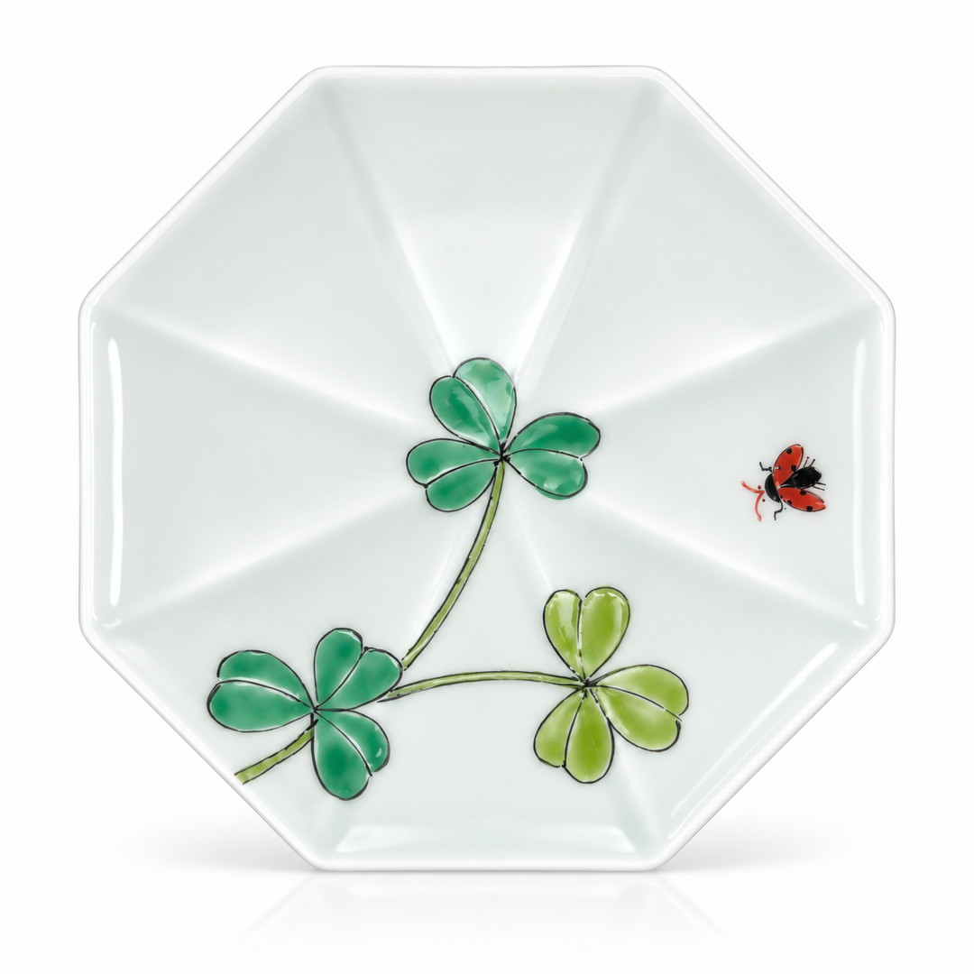 Japanese Handcrafted Arita-yaki Qinghua Porcelain Tea Plate