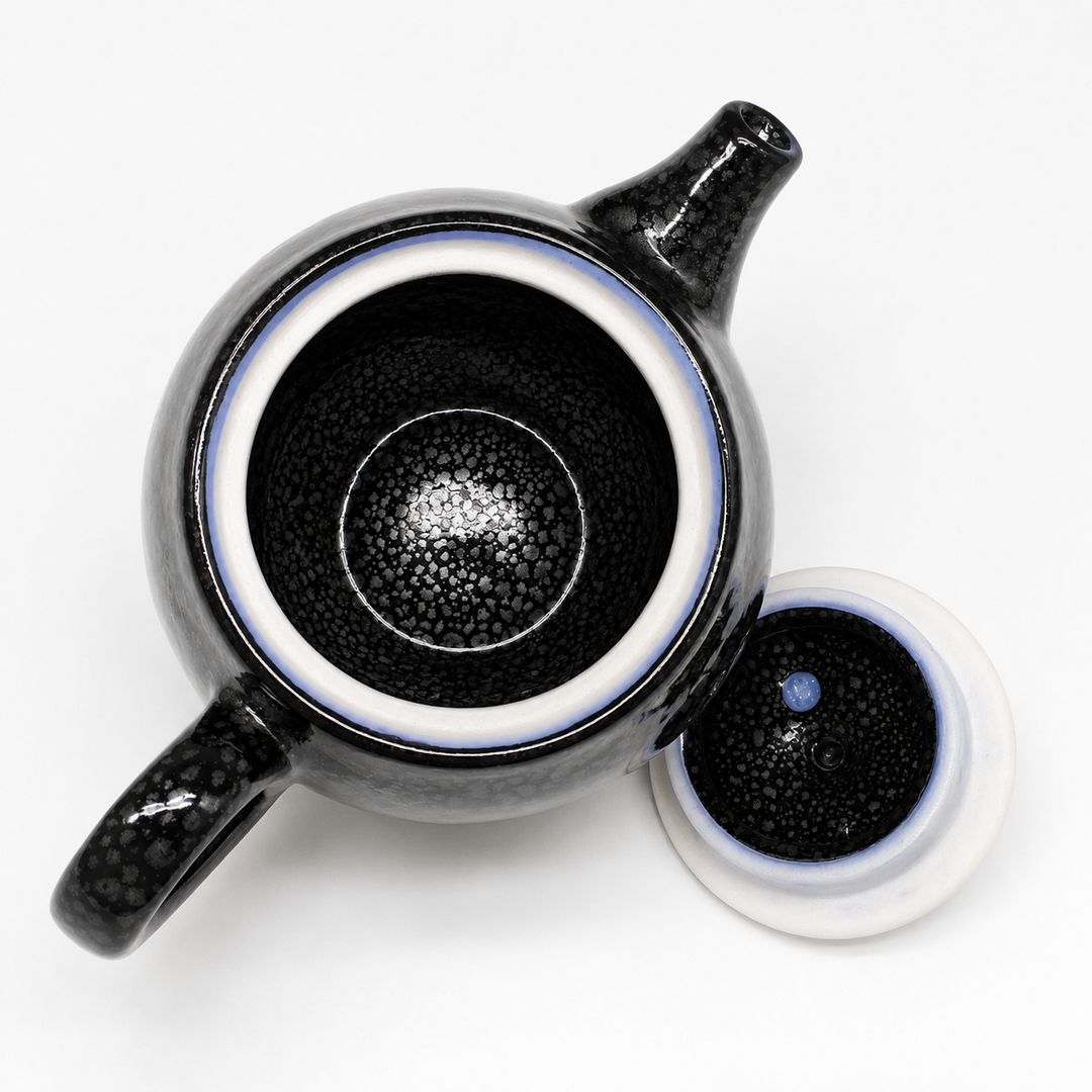 Starlight Tenmoku -Japanese Kyoto Kyusu Teapot