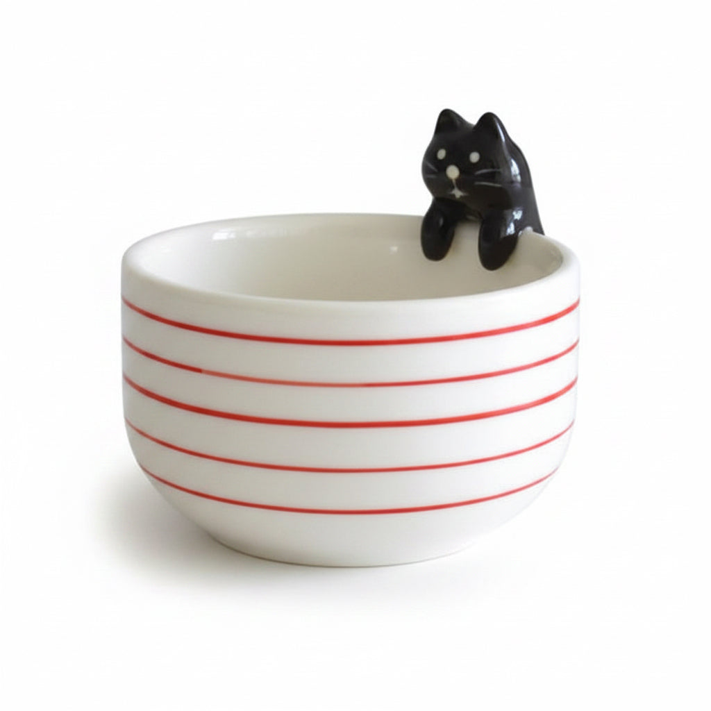 Peekaboo Cat - Japanese Handmade Nagoya Teacup