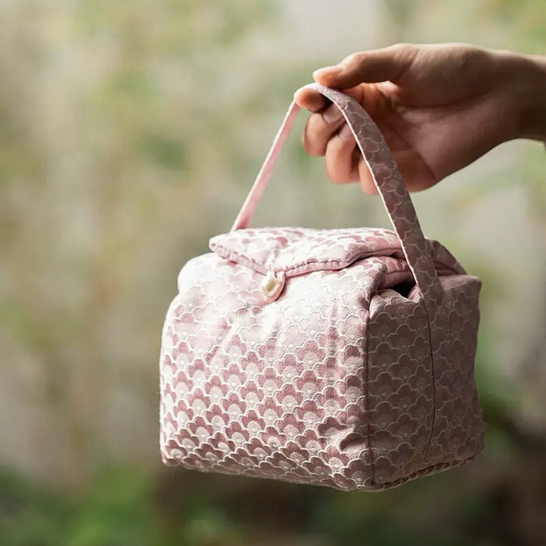 Cloud Brocade Teaware Travel Pouch Collection