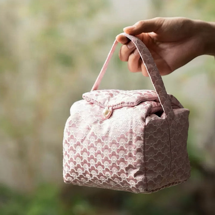 Cloud Brocade Teaware Travel Pouch Collection
