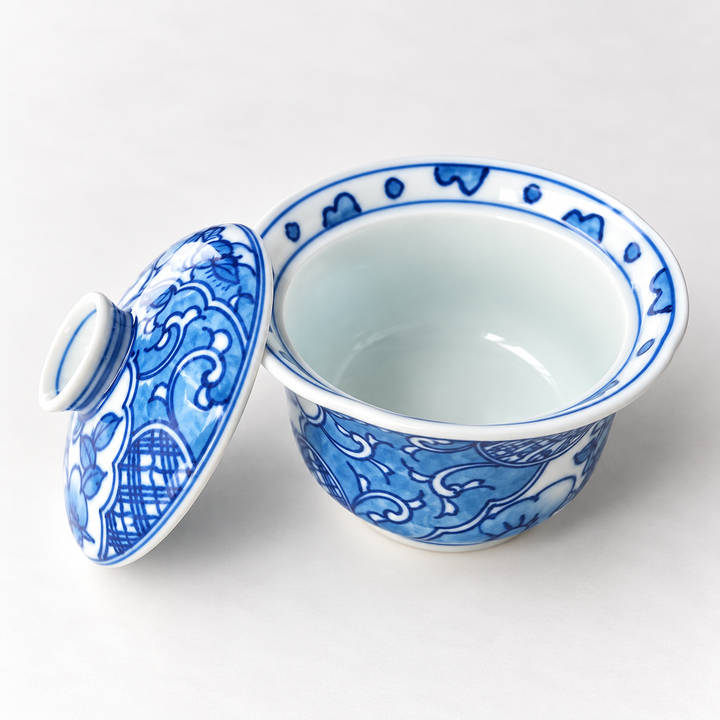 Japanese Handcrafted Arita-yaki Qinghua Porcelain Gaiwan 100ml