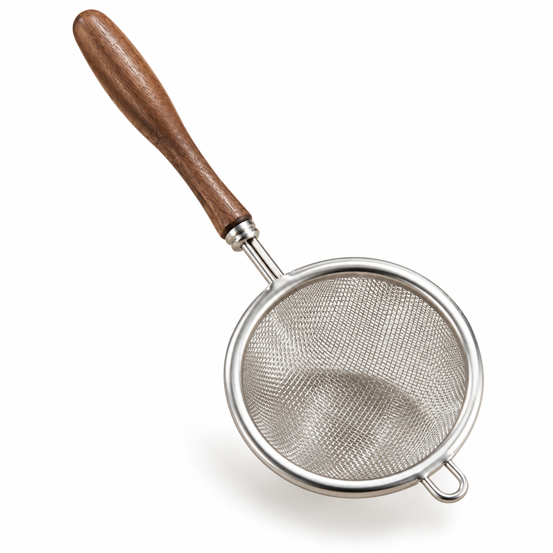Matcha Strainer with Wooden Handle