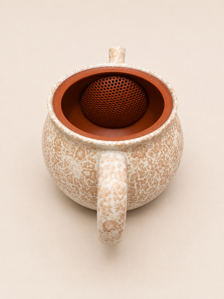 Golden Snow -Japanese Master Shouryu Royal Gold Tenmoku Teapot