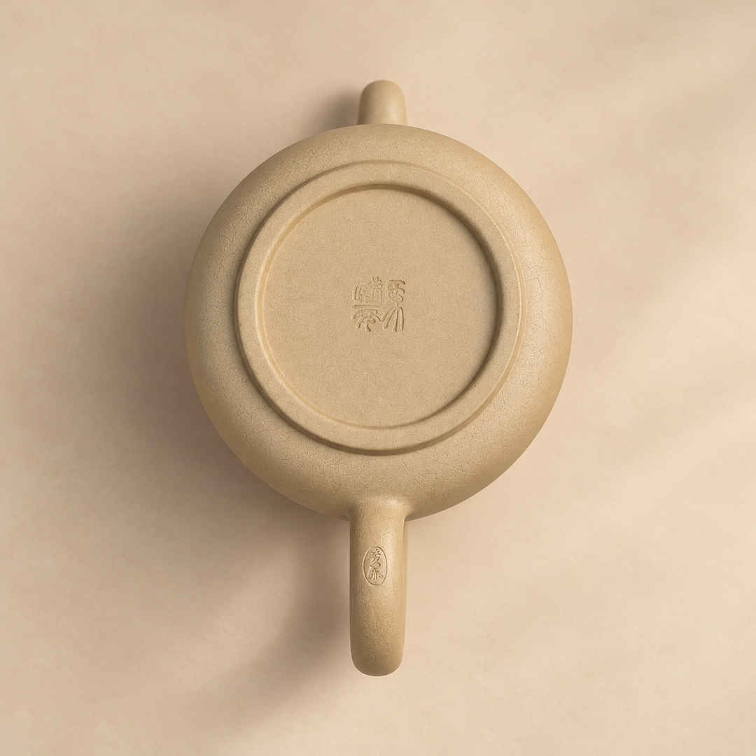 Autumn Bamboo Jianshui Handmade Teapot – Rare Beige Clay | 150ml