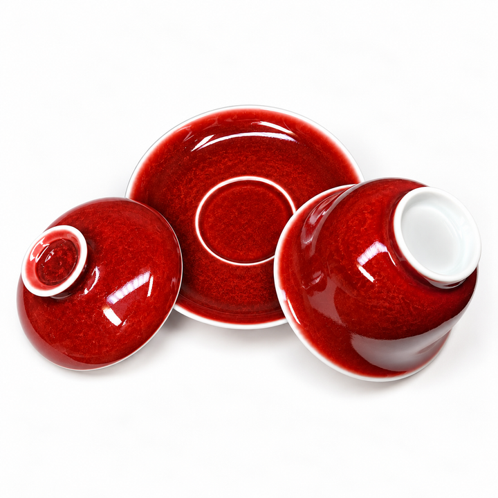 Langhong Gaiwan- Legendary Copper Red of Jingdezhen