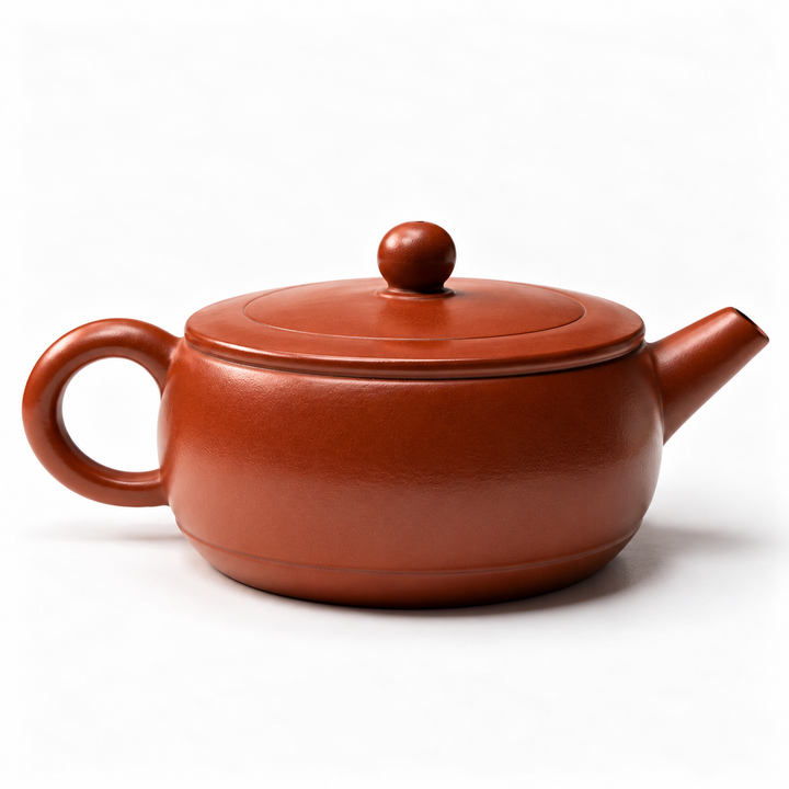 Yixing Flat “Hanwa” Handmade Zhuni Teapot 160ml