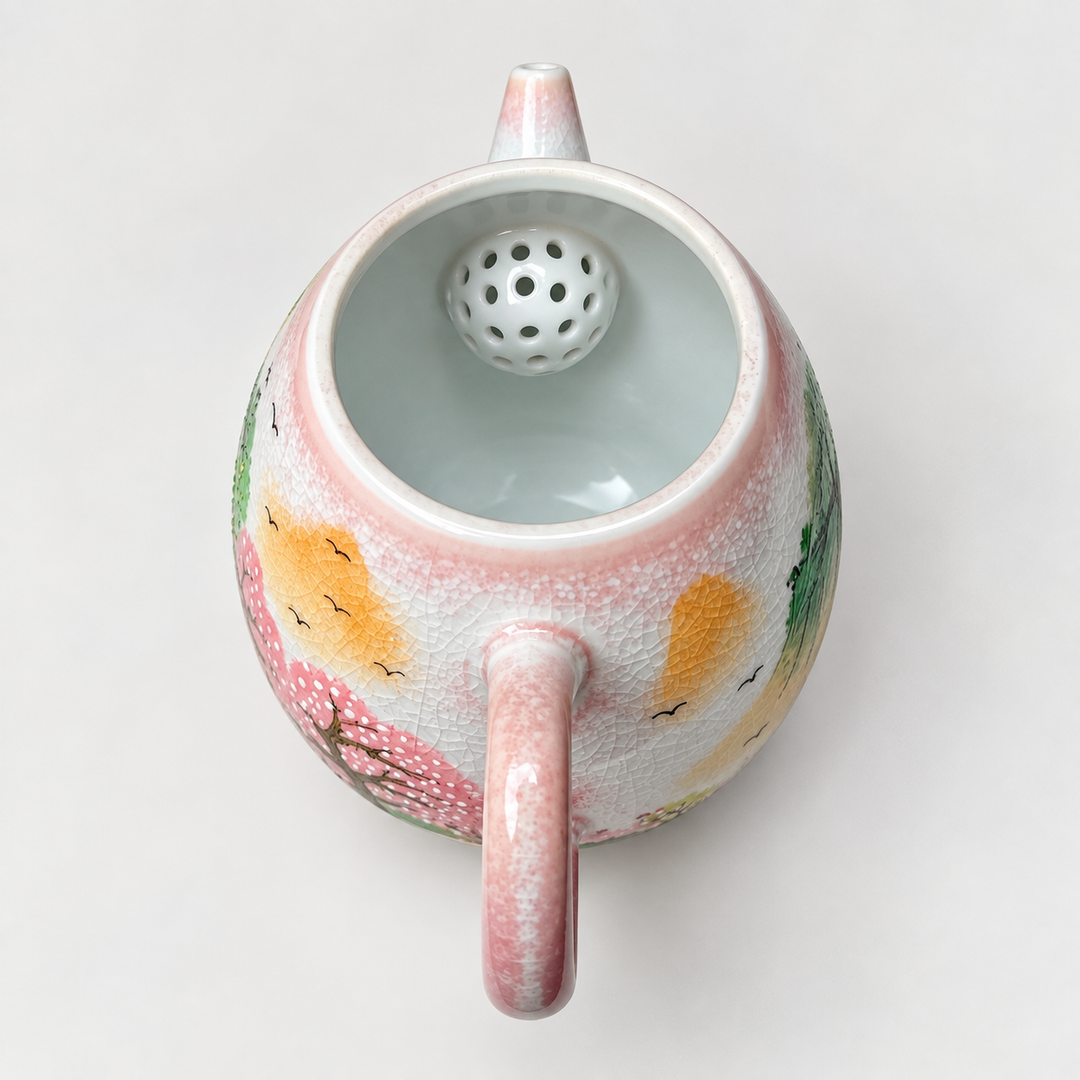 Spring Mist Landscape - Jingdezhen Handcrafted Teapot 160ml
