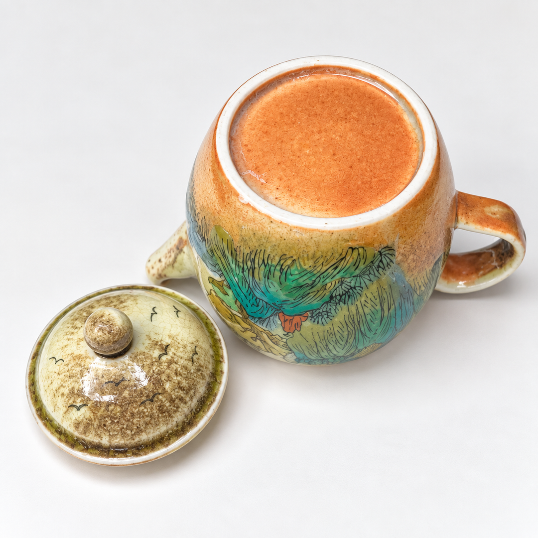 Emerald Mountains - Handcrafted Jingdezhen Teapot 130ml