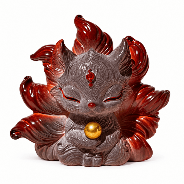 9 Tails Fox Color-Changing Tea Pet - Tea and Whisk