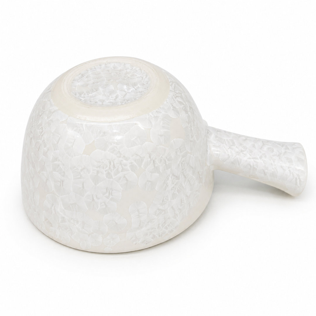 Frost Bloom -Japanese Kyoto Ice Crystal Glaze Kyusu Teapot