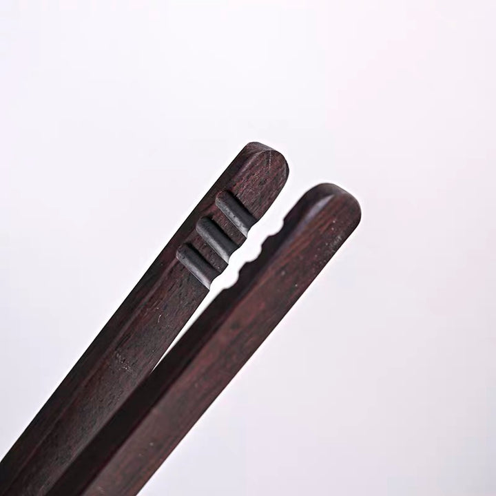Handcrafted One-Piece Wooden Tea Tong