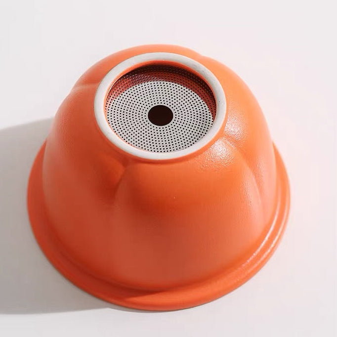 Steep & Sip -Daily Desk Tea Brewer with Porcelain Infuser &Glass Straw