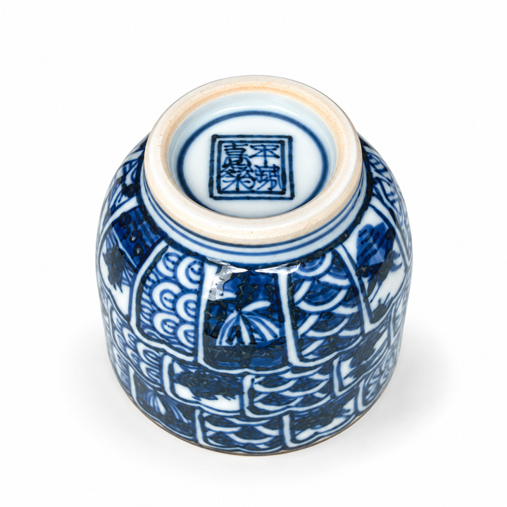 Japanese Handcrafted Arita-yaki Qinghua Porcelain Teacup