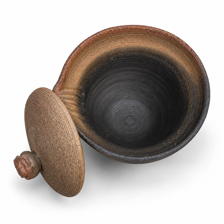 Rustic Ash - Japanese Handmade Shigaraki-yaki Hohin Teapot 155ml